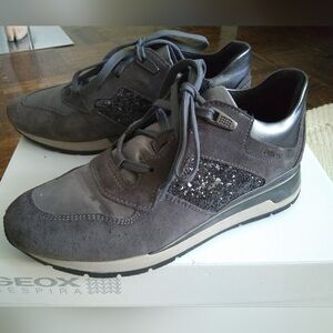 Geox Respira Sneakers Italian Walking Shoes Breathable Grey  Size EU 36